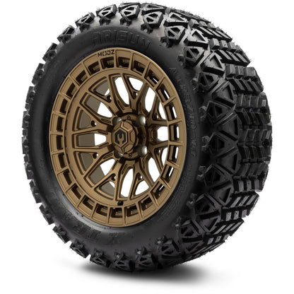 MODZ® 14" Torrent Matte Bronze Wheels & Off-Road Tires Combo (Arisun X-Armory All-Terrain 23x10-14 Radial)
