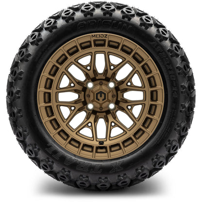 MODZ® 14" Torrent Matte Bronze Wheels & Off-Road Tires Combo (Xcomp Gladiator 23-10-14 Radial)