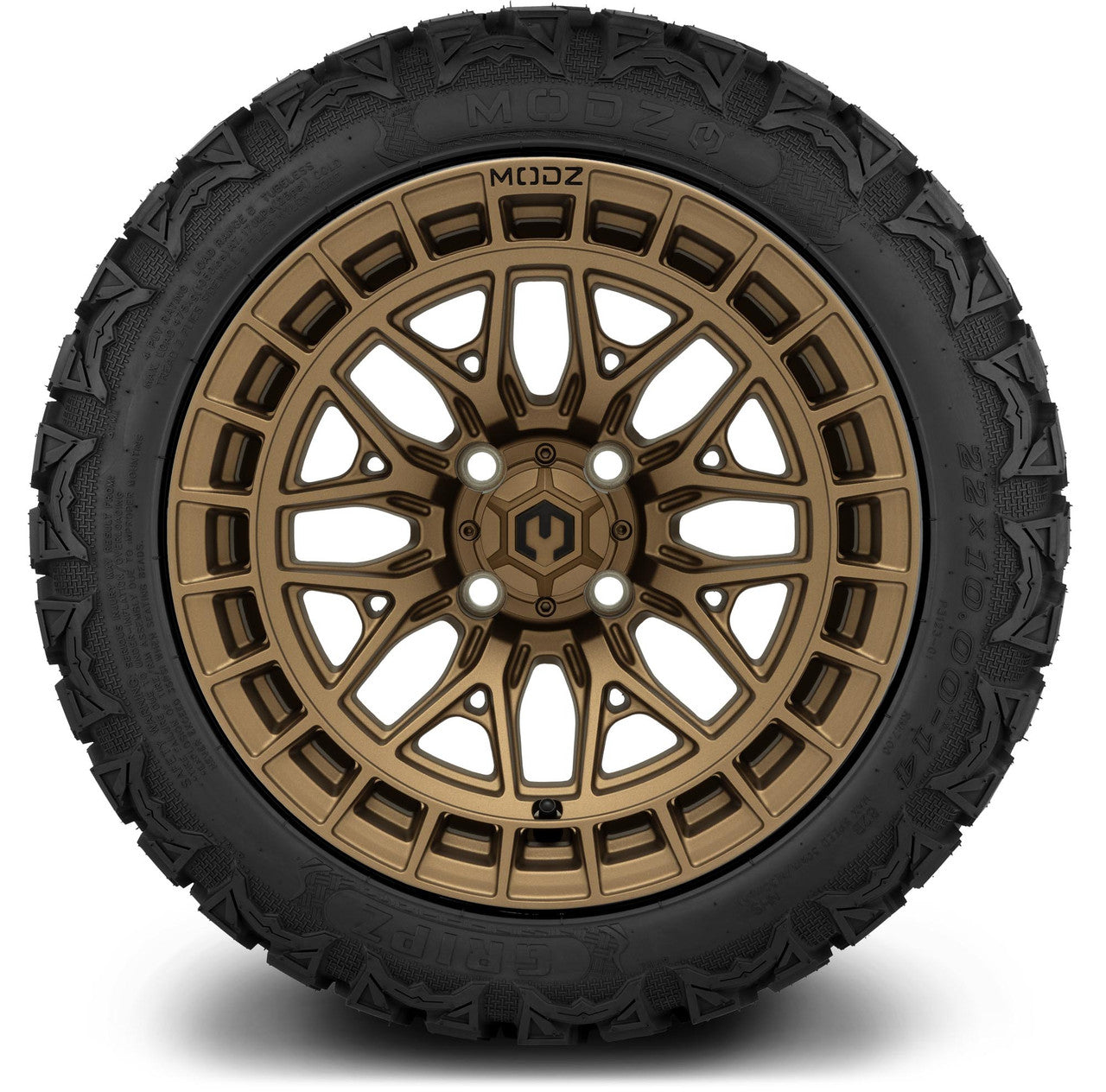 MODZ® 14" Torrent Matte Bronze Wheels & Off-Road Tires Combo (Arisun X-Armory All-Terrain 23x10-14 Radial)
