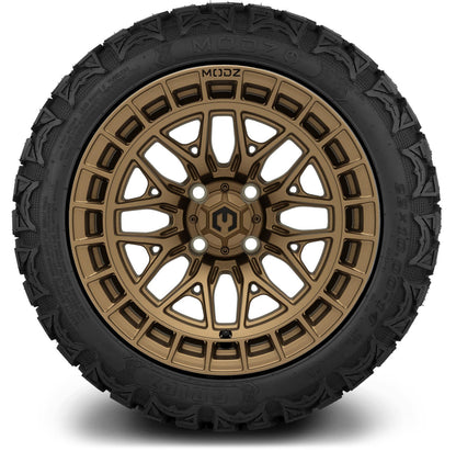 MODZ® 14" Torrent Matte Bronze Wheels & Off-Road Tires Combo (Xcomp Gladiator 23-10-14 Radial)