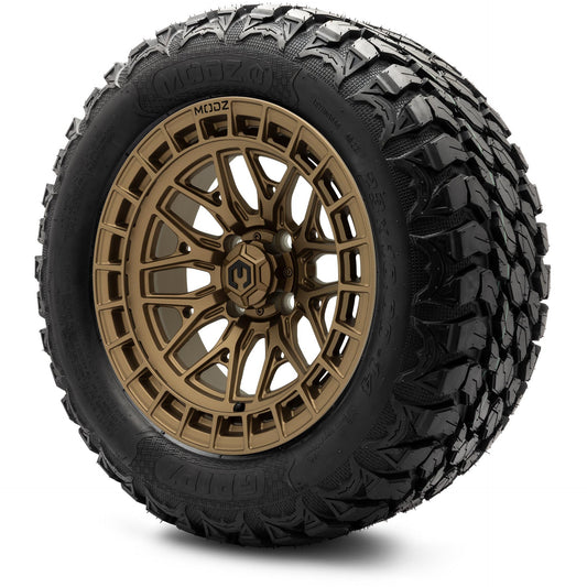 MODZ® 14" Torrent Matte Bronze Wheels & Off-Road Tires Combo (MODZ Gripz 23x10-14)