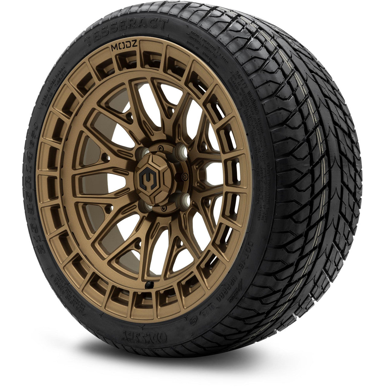 MODZ® 14" Torrent Matte Bronze Wheels & Street Tires Combo (Arisun Cruze 205/30-14)