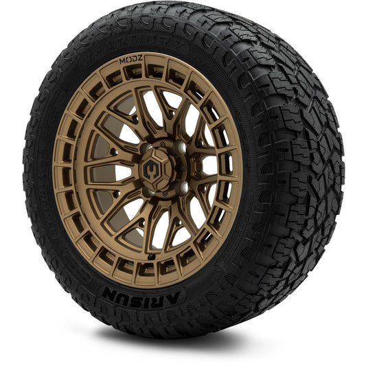 MODZ® 14" Torrent Matte Bronze Wheels & Off-Road Tires Combo (Arisun X-Armory All-Terrain 23x10-14 Radial)