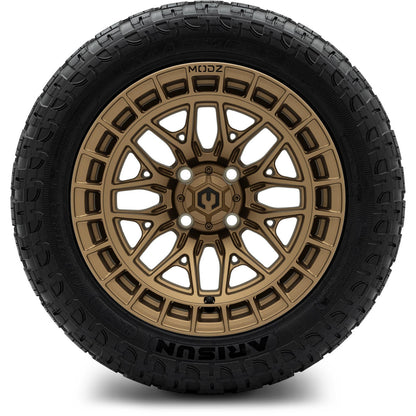 MODZ® 14" Torrent Matte Bronze Wheels & Off-Road Tires Combo (Arisun X-Armory All-Terrain 23x10-14 Radial)