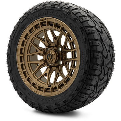 MODZ® 14" Torrent Matte Bronze Wheels & Off-Road Tires Combo (Xcomp Gladiator 23-10-14 Radial)