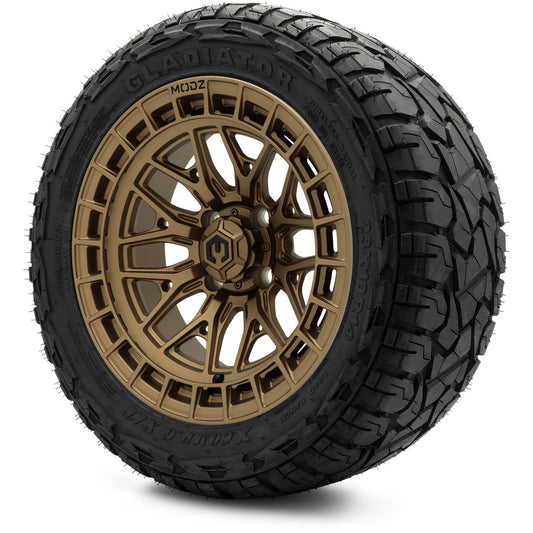 MODZ® 14" Torrent Matte Bronze Wheels & Off-Road Tires Combo (Xcomp Gladiator 23-10-14 Radial)