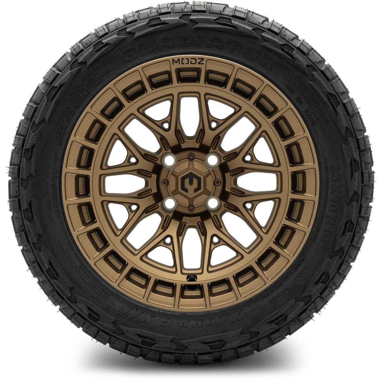 MODZ® 14" Torrent Matte Bronze Wheels & Off-Road Tires Combo (Arisun X-Trail All-Terrain 23x10-14)