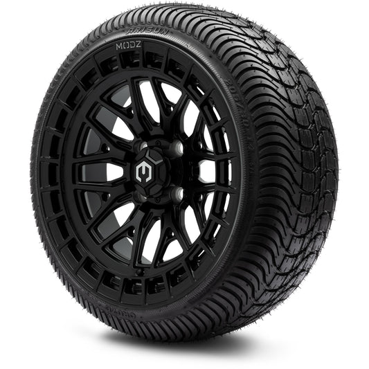 MODZ® 14" Torrent Matte Black Wheels & Street Tires Combo (Arisun X-Sport 205/30-14)