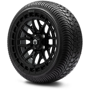MODZ® 14" Torrent Matte Black Wheels & Street Tires Combo (Arisun Cruze 205/30-14)