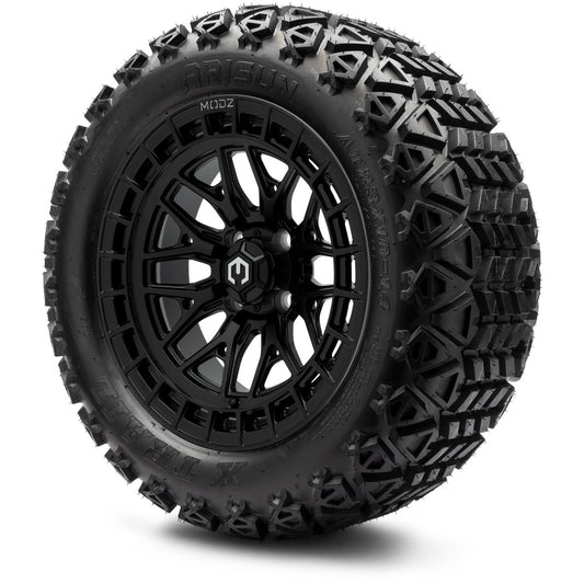 MODZ® 14" Torrent Matte Black Wheels & Off-Road Tires Combo (Arisun X-Trail All-Terrain 23x10-14)