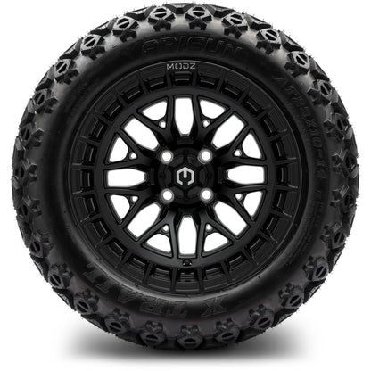MODZ® 14" Torrent Matte Black Wheels & Off-Road Tires Combo (Arisun X-Trail All-Terrain 23x10-14)