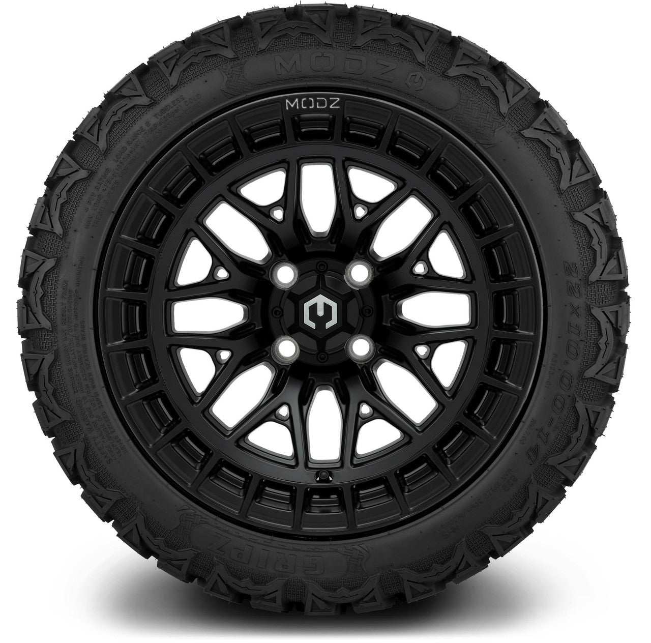 MODZ® 14" Torrent Matte Black Wheels & Off-Road Tires Combo (Xcomp Gladiator 23-10-14 Radial)