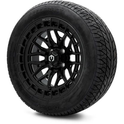 MODZ® 14" Torrent Matte Black Wheels & Street Tires Combo (MODZ Street Fox Radial 23x10-14)
