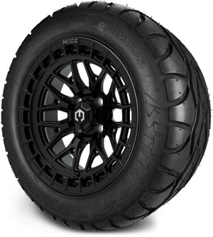 MODZ® 14" Torrent Matte Black Wheels & Street Tires Combo (MODZ Street Fox Radial 23x10-14)