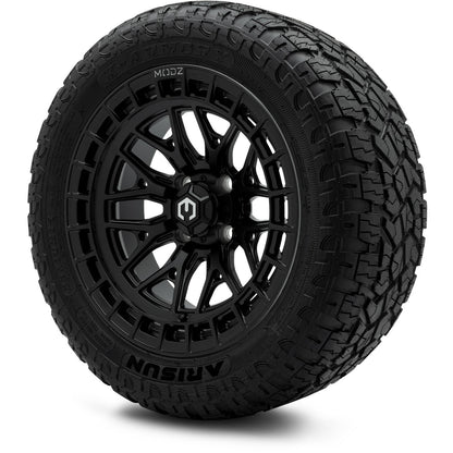 MODZ® 14" Torrent Matte Black Wheels & Off-Road Tires Combo (Arisun X-Armory All-Terrain 23x10-14 Radial)