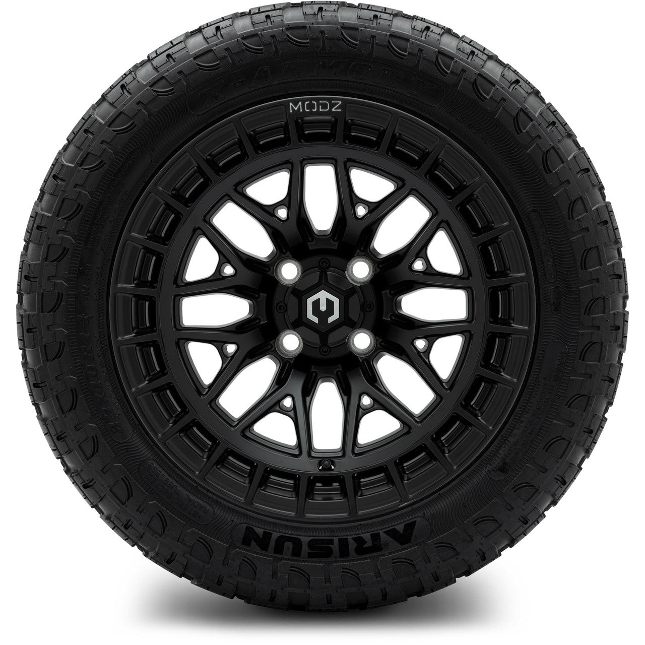 MODZ® 14" Torrent Matte Black Wheels & Off-Road Tires Combo (Arisun X-Trail All-Terrain 23x10-14)