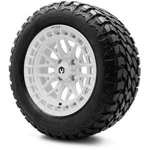 MODZ® 14" Torrent Glossy White Wheels & Off-Road Tires Combo (MODZ Gripz 23x10-14)