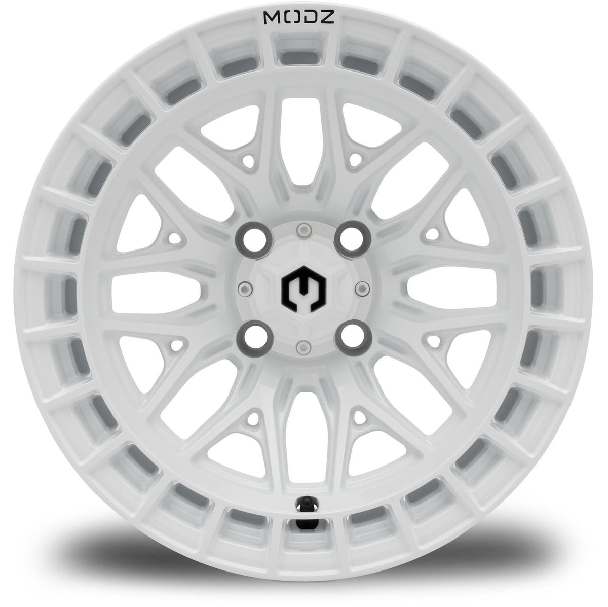 MODZ® 14" Torrent Glossy White Wheels & Off-Road Tires Combo (Arisun X-Trail All-Terrain 23x10-14)