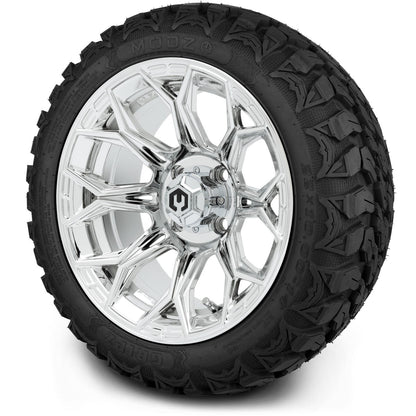 MODZ® 14" Halo Chrome Wheels & Off-Road Tires Combo (Xcomp Gladiator 23-10-14 Radial)