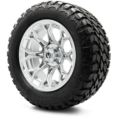 MODZ® 14" Halo Chrome Wheels & Off-Road Tires Combo (Xcomp Gladiator 23-10-14 Radial)