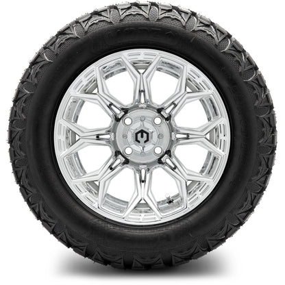MODZ® 14" Halo Chrome Wheels & Off-Road Tires Combo (Xcomp Gladiator 23-10-14 Radial)
