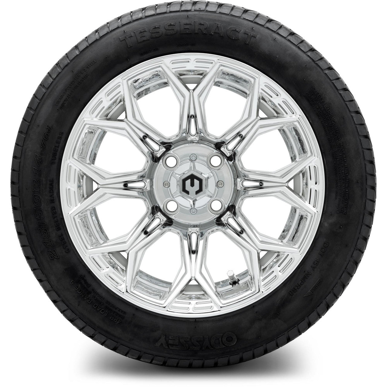 MODZ® 14" Halo Chrome Wheels & Street Tires Combo (Arisun Cruze 205/30-14)