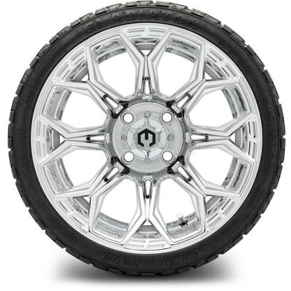 MODZ® 14" Halo Chrome Wheels & Off-Road Tires Combo (Arisun X-Armory All-Terrain 23x10-14 Radial)