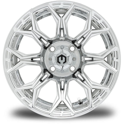 MODZ® 14" Halo Chrome Wheels & Street Tires Combo (MODZ Guardian 205/30-14)