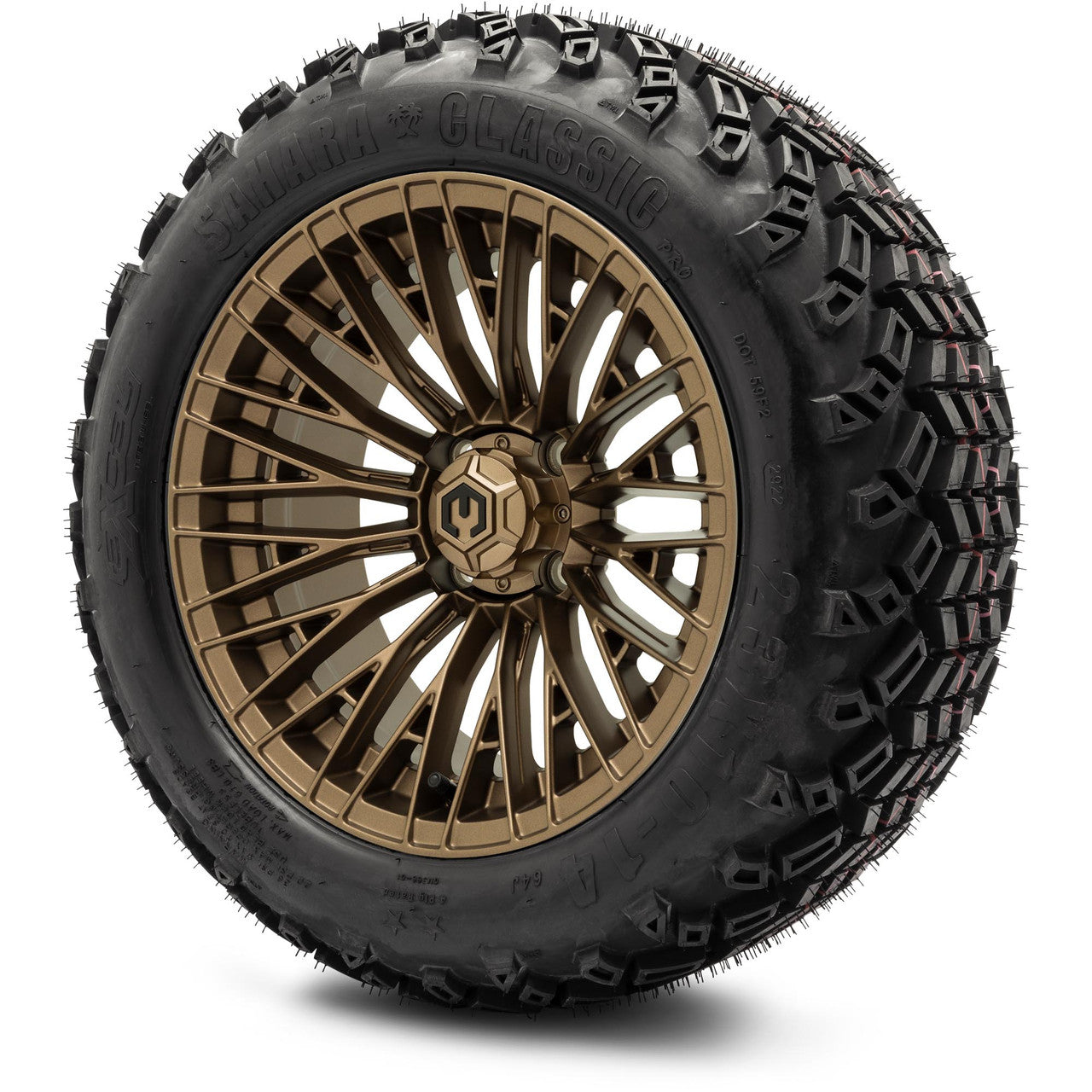 MODZ® 14" Reaper Bronze Wheels & Off-Road Tires Combo (Arisun X-Trail All-Terrain 23x10-14)