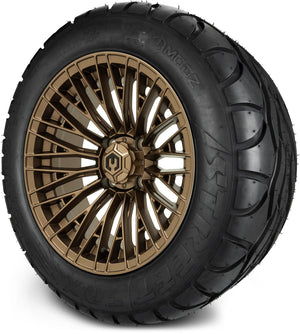 MODZ® 14" Reaper Titanium Gunmetal Wheels & Street Tires Combo (MODZ Street Fox Radial 23x10-14)