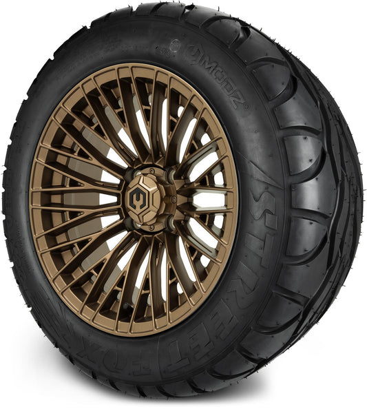 MODZ® 14" Reaper Bronze Wheels & Street Tires Combo (MODZ Street Fox Radial 23x10-14)