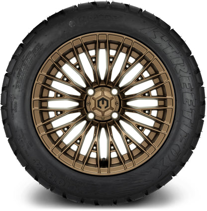 MODZ® 14" Reaper Bronze Wheels & Street Tires Combo (MODZ Street Fox Radial 23x10-14)