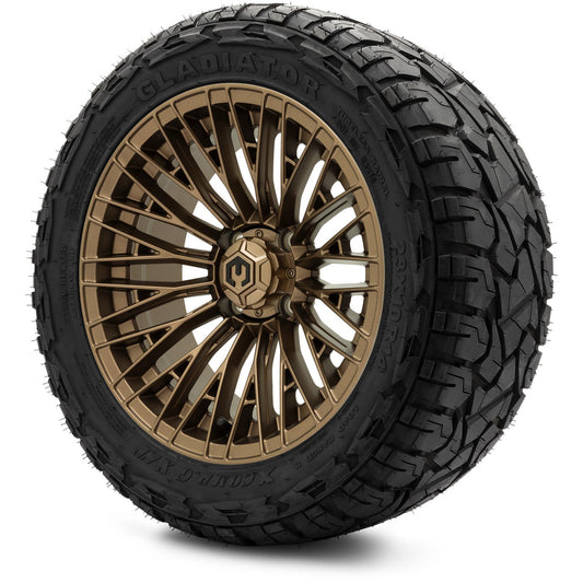 MODZ® 14" Reaper Bronze Wheels & Off-Road Tires Combo (Xcomp Gladiator 23-10-14 Radial)