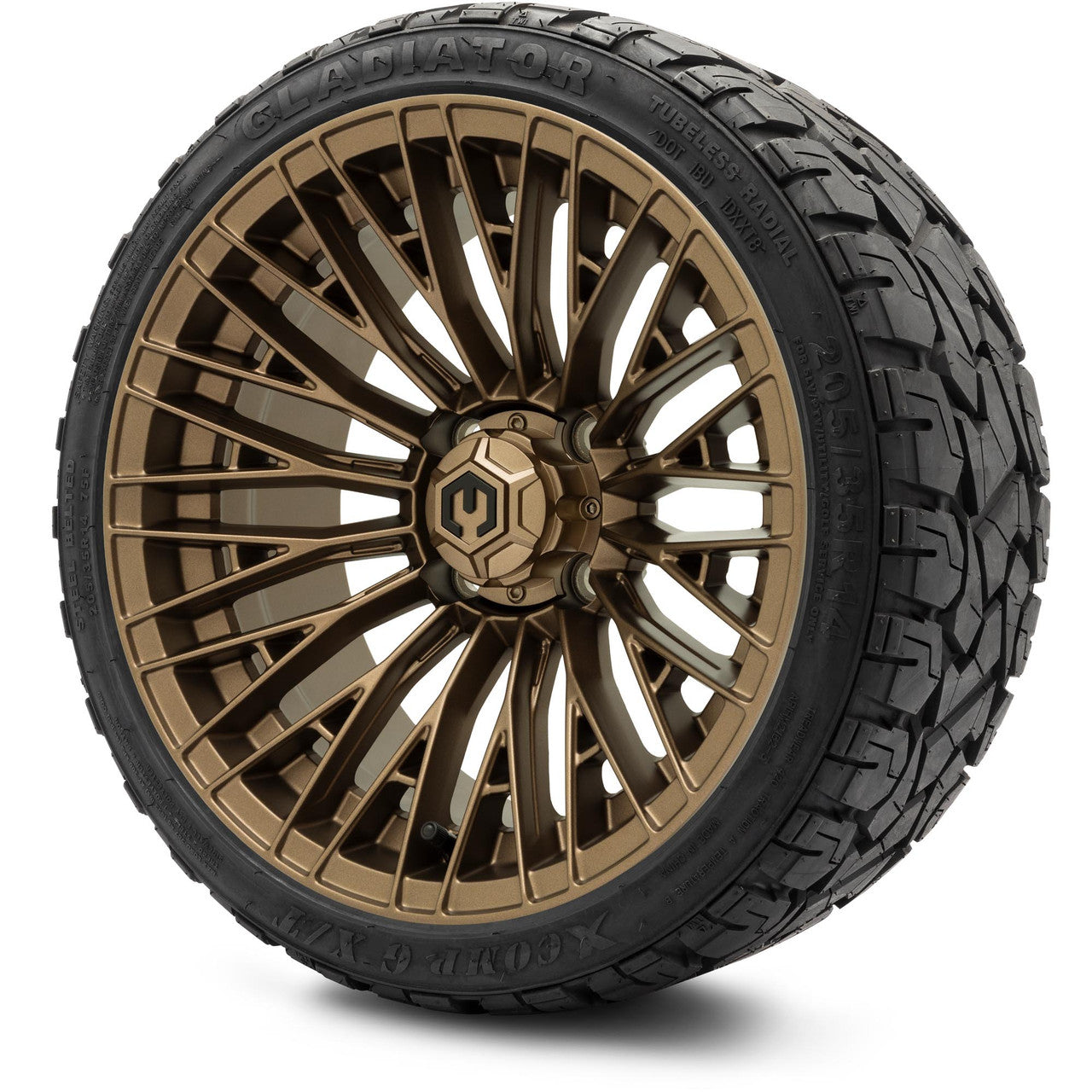 MODZ® 14" Reaper Bronze Wheels & Off-Road Tires Combo (Arisun X-Trail All-Terrain 23x10-14)