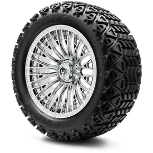 MODZ® 14" Reaper Chrome Wheels & Off-Road Tires Combo (Arisun X-Trail All-Terrain 23x10-14)