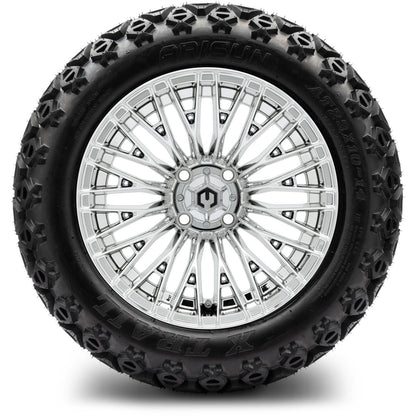 MODZ® 14" Reaper Chrome Wheels & Off-Road Tires Combo (Xcomp Gladiator 23-10-14 Radial)