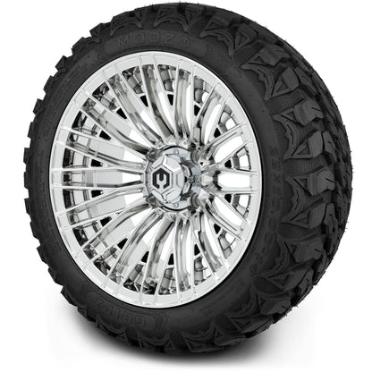 MODZ® 14" Reaper Chrome Wheels & Off-Road Tires Combo (Xcomp Gladiator 23-10-14 Radial)