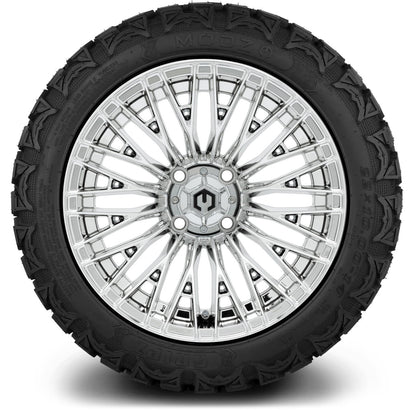 MODZ® 14" Reaper Chrome Wheels & Off-Road Tires Combo (Xcomp Gladiator 23-10-14 Radial)