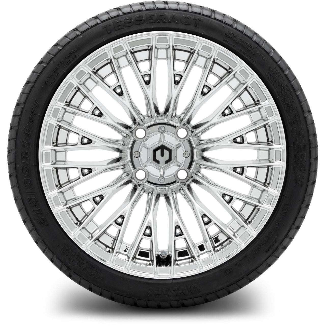 MODZ® 14" Reaper Chrome Wheels & Street Tires Combo (MODZ Street Fox Radial 23x10-14)