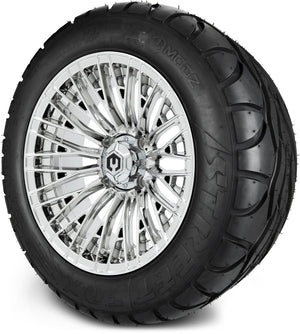 MODZ® 14" Reaper Chrome Wheels & Street Tires Combo (MODZ Street Fox Radial 23x10-14)