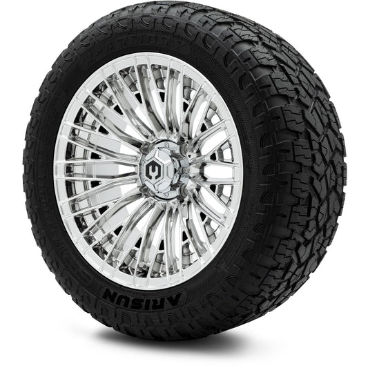 MODZ® 14" Reaper Chrome Wheels & Off-Road Tires Combo (Arisun X-Armory All-Terrain 23x10-14 Radial)