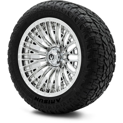 MODZ® 14" Reaper Chrome Wheels & Off-Road Tires Combo (Xcomp Gladiator 23-10-14 Radial)