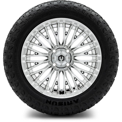 MODZ® 14" Reaper Chrome Wheels & Off-Road Tires Combo (Xcomp Gladiator 23-10-14 Radial)