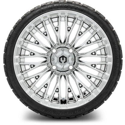 MODZ® 14" Reaper Chrome Wheels & Off-Road Tires Combo (Arisun X-Armory All-Terrain 23x10-14 Radial)
