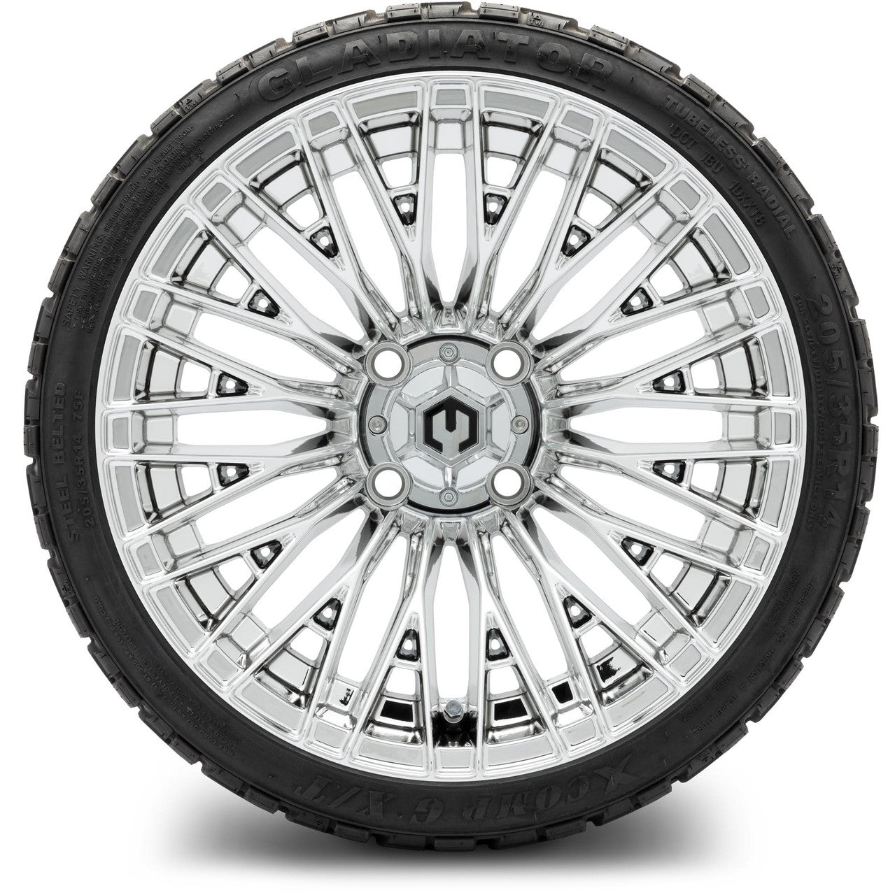 MODZ® 14" Reaper Chrome Wheels & Off-Road Tires Combo (Arisun X-Trail All-Terrain 23x10-14)