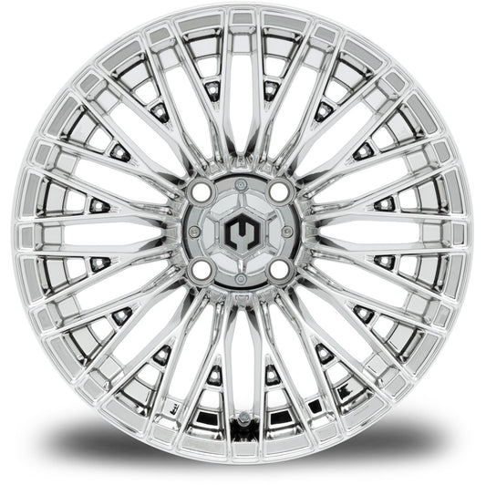 MODZ® 14" Reaper Chrome Wheels & Street Tires Combo (Arisun X-Sport 205/30-14)