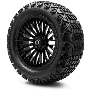 MODZ® 14" Reaper Glossy Black Wheels & Off-Road Tires Combo (Arisun X-Trail All-Terrain 23x10-14)