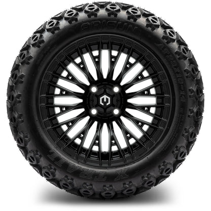MODZ® 14" Reaper Glossy Black Wheels & Off-Road Tires Combo (Xcomp Gladiator 23-10-14 Radial)