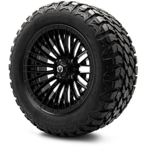 MODZ® 14" Reaper Glossy Black Wheels & Off-Road Tires Combo (MODZ Gripz 23x10-14)