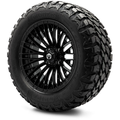 MODZ® 14" Reaper Glossy Black Wheels & Off-Road Tires Combo (Arisun X-Trail All-Terrain 23x10-14)